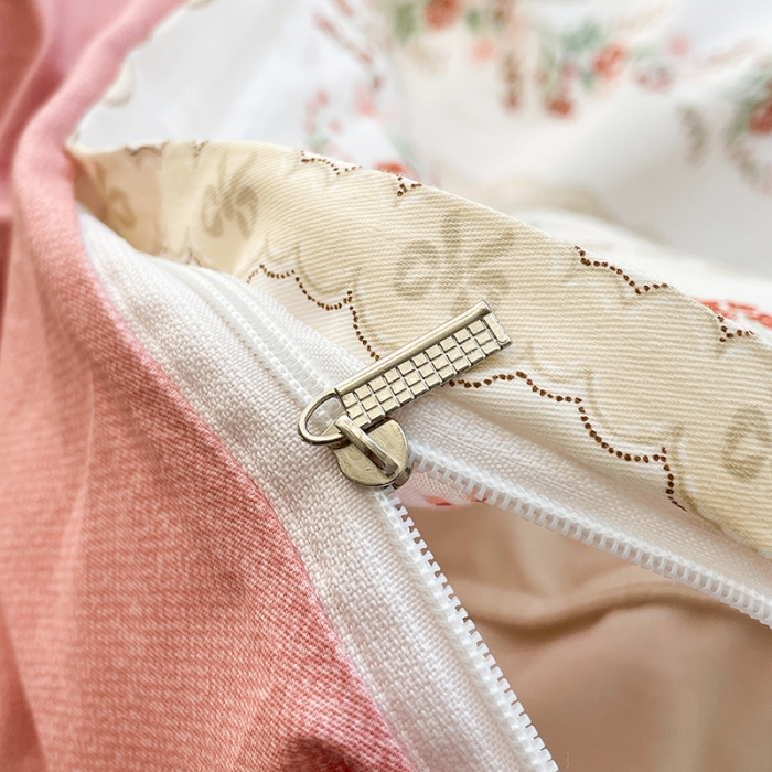 91家纺网 家纺一手货源 找家纺 绵庭 2023新款12868全棉ins小清新印花四件套 艾瑞拉