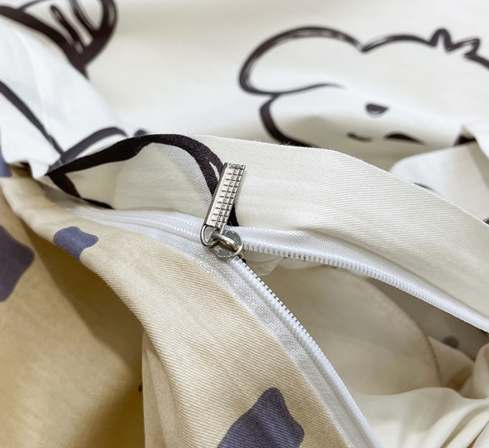 91家纺网 家纺一手货源 找家纺 绵庭 2023新款12868全棉ins小清新印花四件套 萌宠