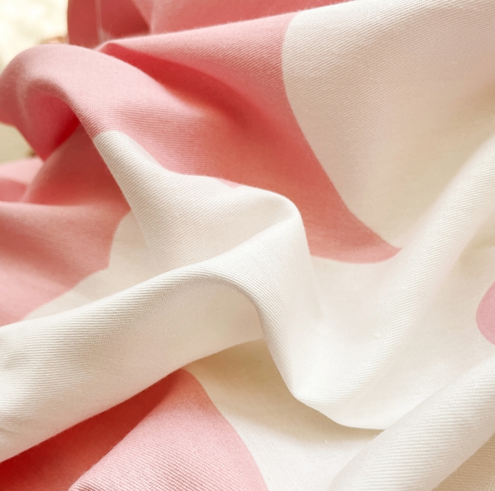 91家纺网 家纺一手货源 找家纺 绵庭 2023新款12868全棉ins小清新印花四件套 萌萌兔-粉