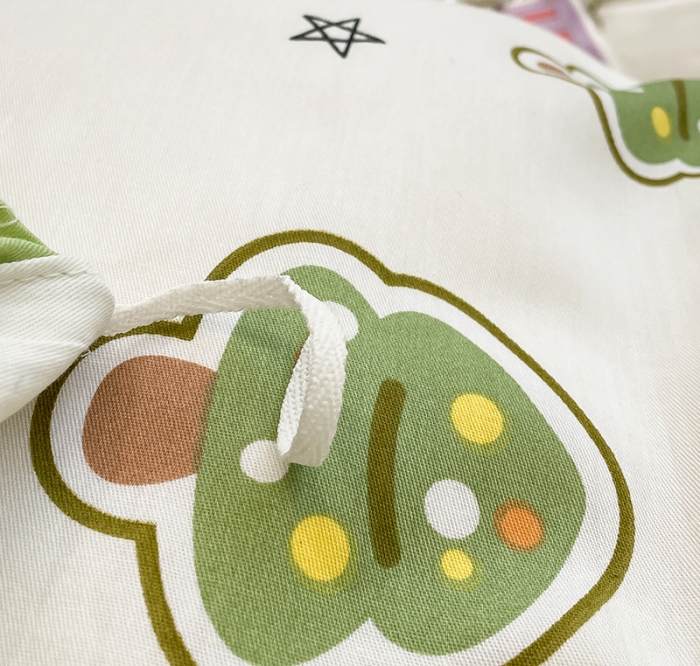 91家纺网 家纺一手货源 找家纺 绵庭 2023新款12868全棉ins小清新印花四件套 魔法龙