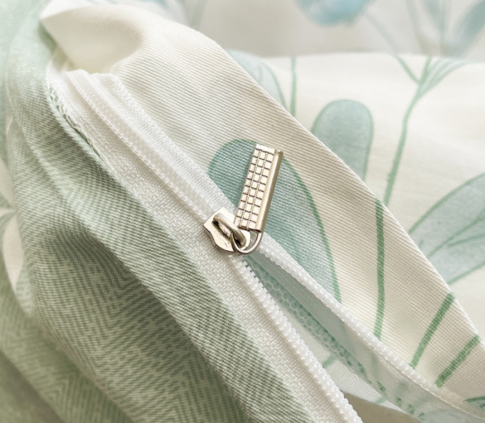 91家纺网 家纺一手货源 找家纺 绵庭 2023新款12868全棉ins小清新印花四件套 水榭听香