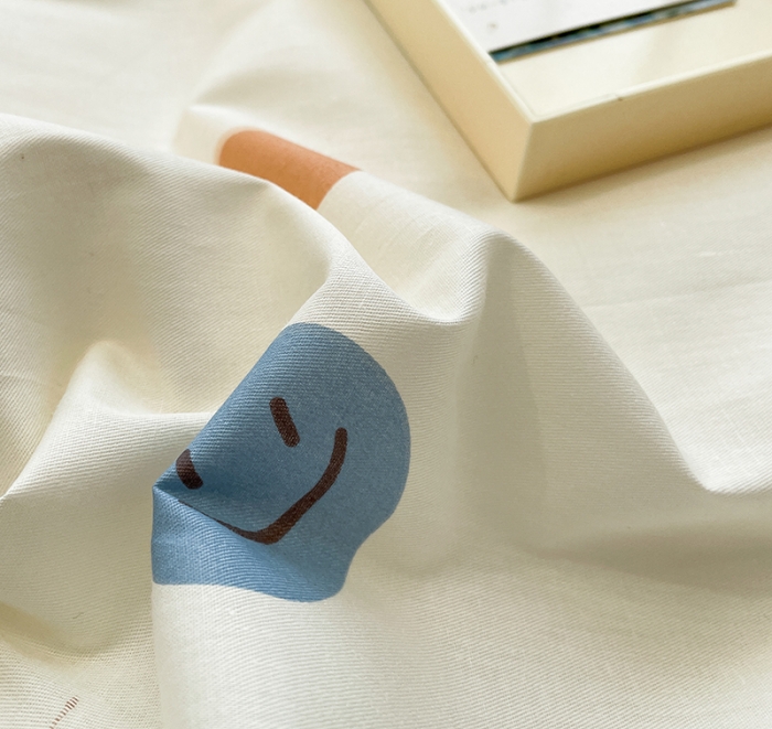 91家纺网 家纺一手货源 找家纺 绵庭 2023新款12868全棉ins小清新印花四件套 熊宝宝