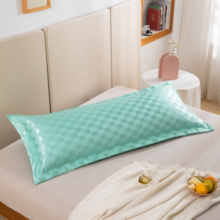 91家纺网 家纺一手货源 找家纺 （总）喜相逢家纺 2024新款D23-可水洗夏凉冰丝双人枕套