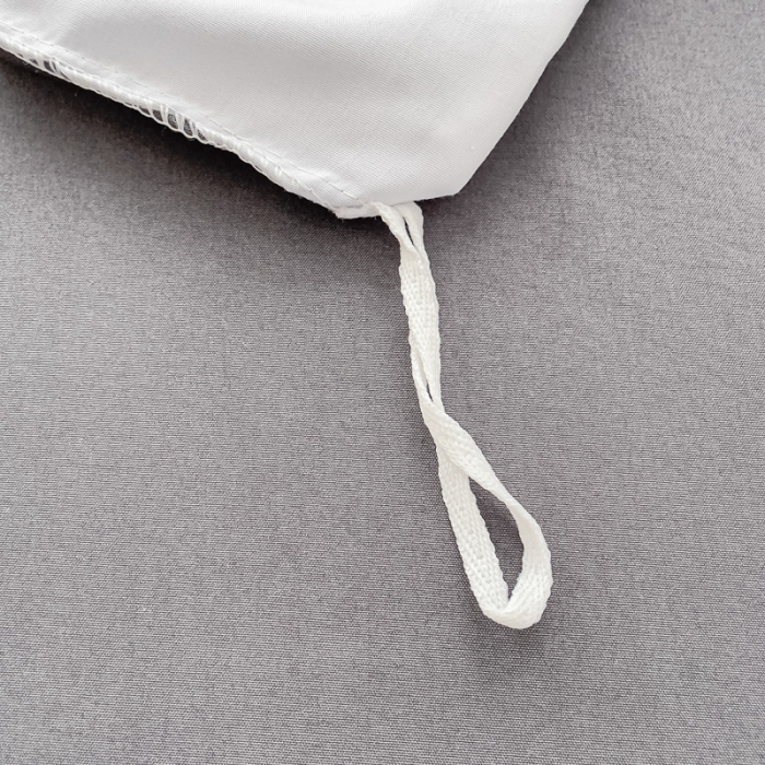 91家纺网 家纺一手货源 找家纺 棠颂 2023新款母婴级水洗棉纯色双拼四件套 白+深灰