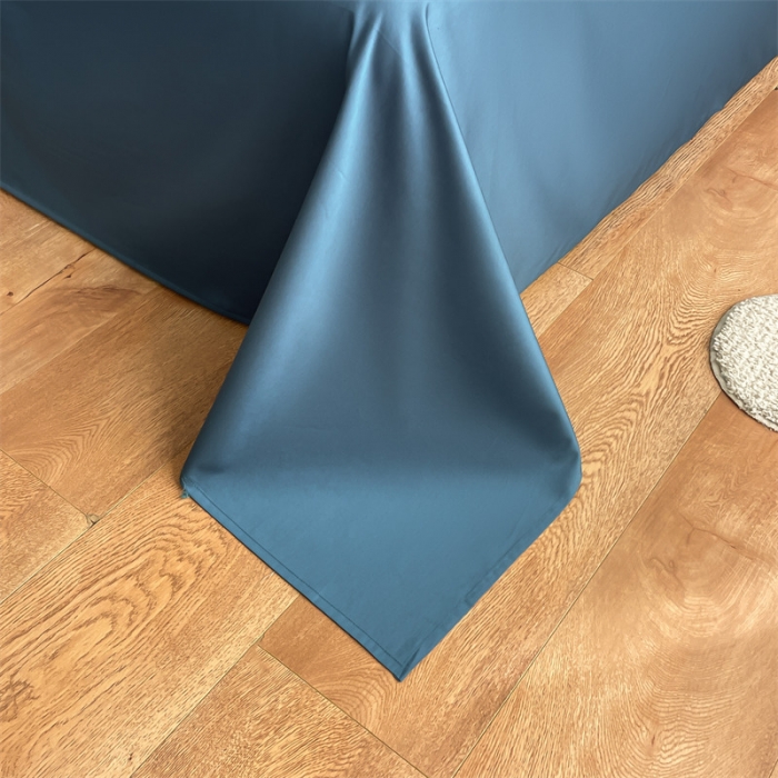 91家纺网 家纺一手货源 找家纺 蓝米卡夫 2024全棉高级感长绒棉刺绣-索菲-单被套 索菲-月光蓝调