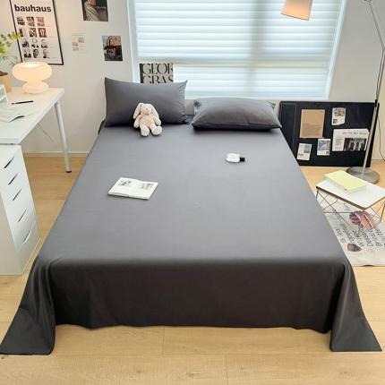 莱登卡奴 2023新款全棉纯色单品床单枕套系列 床单-高级灰
