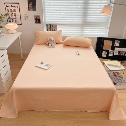莱登卡奴 2023新款全棉纯色单品床单枕套系列 床单-浅玉
