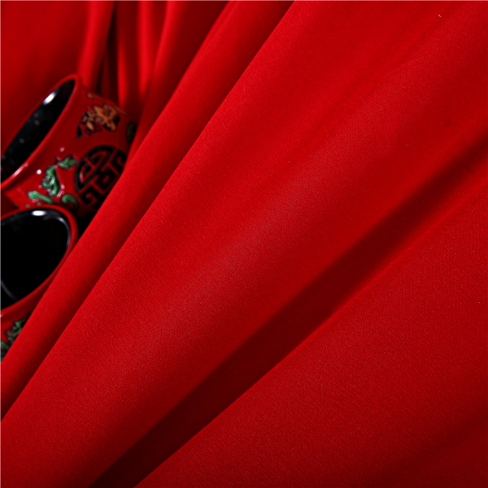 91家纺网 家纺一手货源 找家纺 2025新款亲肤棉绣花刺绣婚庆四件套 喜事成双