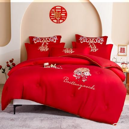 91家纺网 家纺一手货源 找家纺 （总）2025新款水洗磨毛婚庆大豆被子被芯