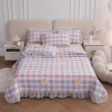 91家纺网 家纺一手货源 找家纺 （总）梓依 2023新款 亲肤夹棉床盖系列