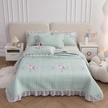 91家纺网 家纺一手货源 找家纺 （总）梓依 2023新款 亲肤夹棉床盖系列