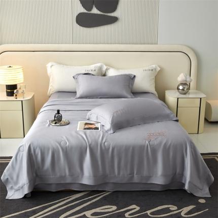 91家纺网 家纺一手货源 找家纺 头等舱2023新款森氧丝A类莱赛尔55%大豆抗菌夏被（迹风系列风格2)