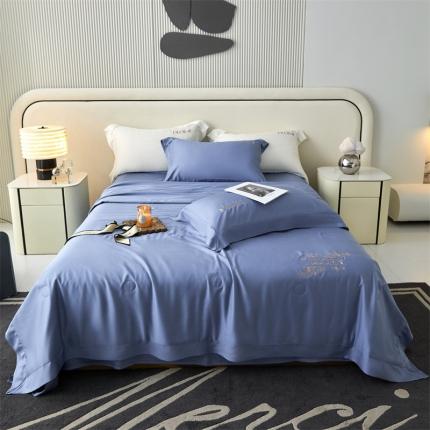 91家纺网 家纺一手货源 找家纺 头等舱2023新款森氧丝A类莱赛尔55%大豆抗菌夏被（迹风系列风格2)