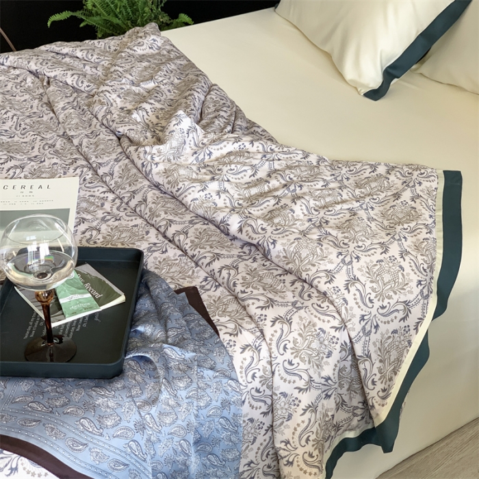 91家纺网 家纺一手货源 找家纺 汇庭 2023新款 雅丝系列夏被 瓦卡里