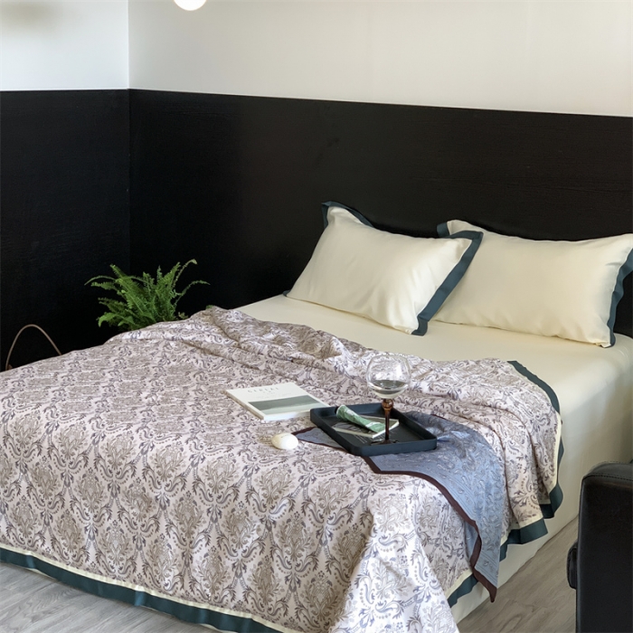 91家纺网 家纺一手货源 找家纺 汇庭 2023新款 雅丝系列夏被 瓦卡里