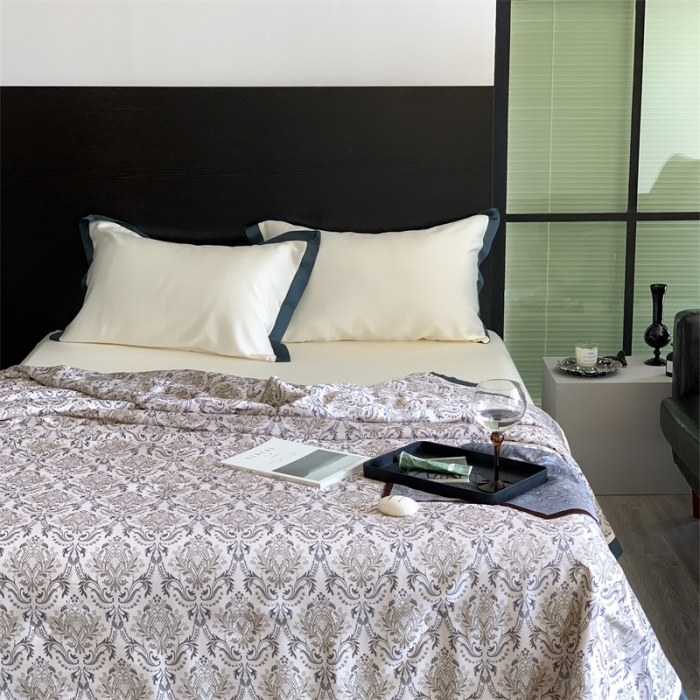 91家纺网 家纺一手货源 找家纺 汇庭 2023新款 雅丝系列夏被 瓦卡里