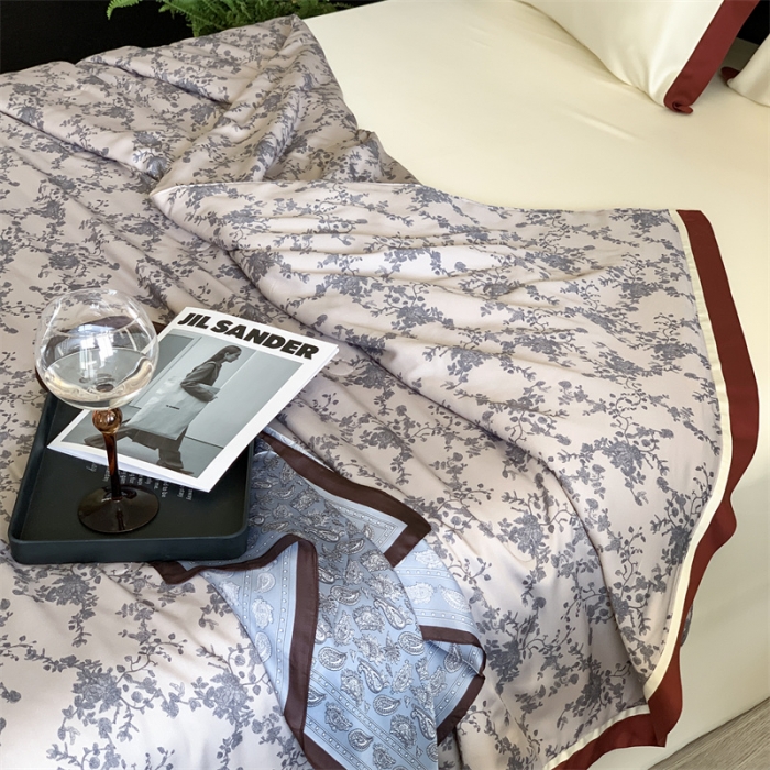 91家纺网 家纺一手货源 找家纺 汇庭 2023新款 雅丝系列夏被 微微安