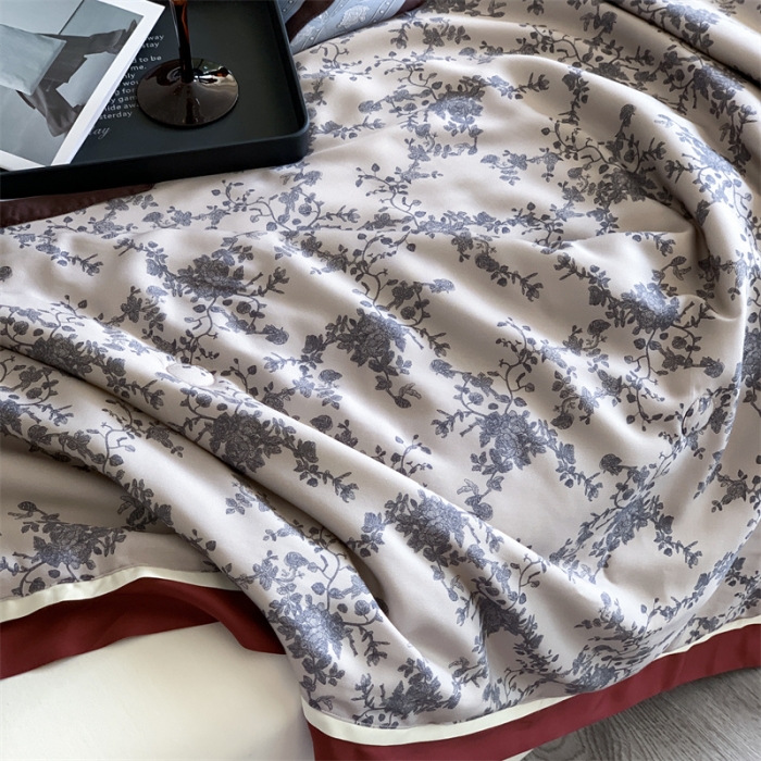91家纺网 家纺一手货源 找家纺 汇庭 2023新款 雅丝系列夏被 微微安