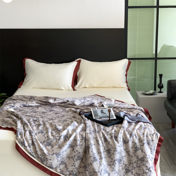 91家纺网 家纺一手货源 找家纺 汇庭 2023新款 雅丝系列夏被 微微安