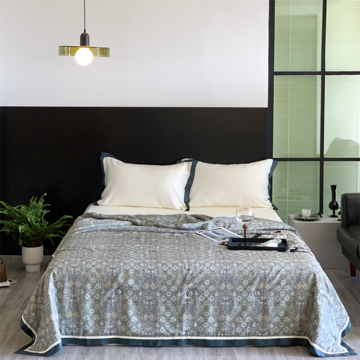 91家纺网 家纺一手货源 找家纺 汇庭 2023新款 雅丝系列夏被 莫斯卡