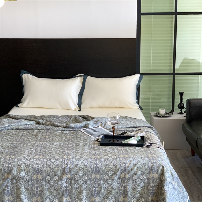 91家纺网 家纺一手货源 找家纺 汇庭 2023新款 雅丝系列夏被 莫斯卡