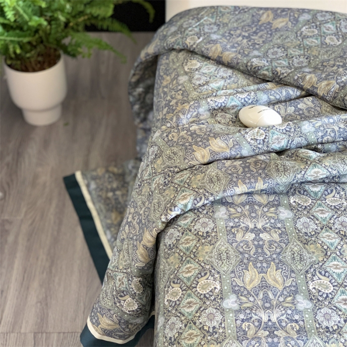 91家纺网 家纺一手货源 找家纺 汇庭 2023新款 雅丝系列夏被 莫斯卡