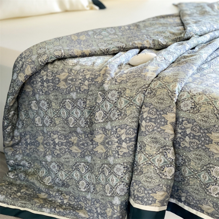 91家纺网 家纺一手货源 找家纺 汇庭 2023新款 雅丝系列夏被 莫斯卡