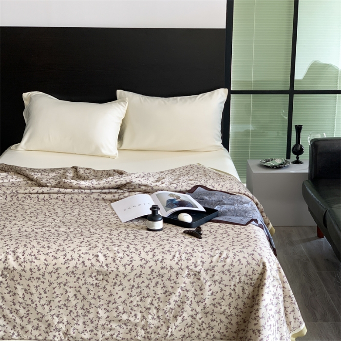 91家纺网 家纺一手货源 找家纺 汇庭 2023新款 雅丝系列夏被 欧粒米