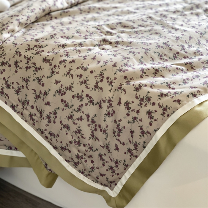 91家纺网 家纺一手货源 找家纺 汇庭 2023新款 雅丝系列夏被 欧粒米