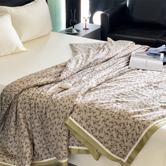 91家纺网 家纺一手货源 找家纺 汇庭 2023新款 雅丝系列夏被 欧粒米