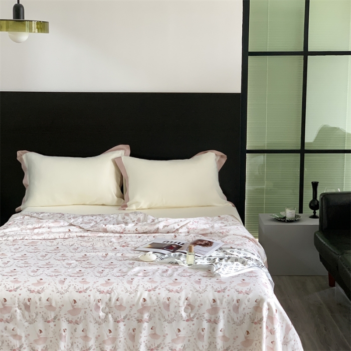 91家纺网 家纺一手货源 找家纺 汇庭 2023新款 雅丝系列夏被雅典娜