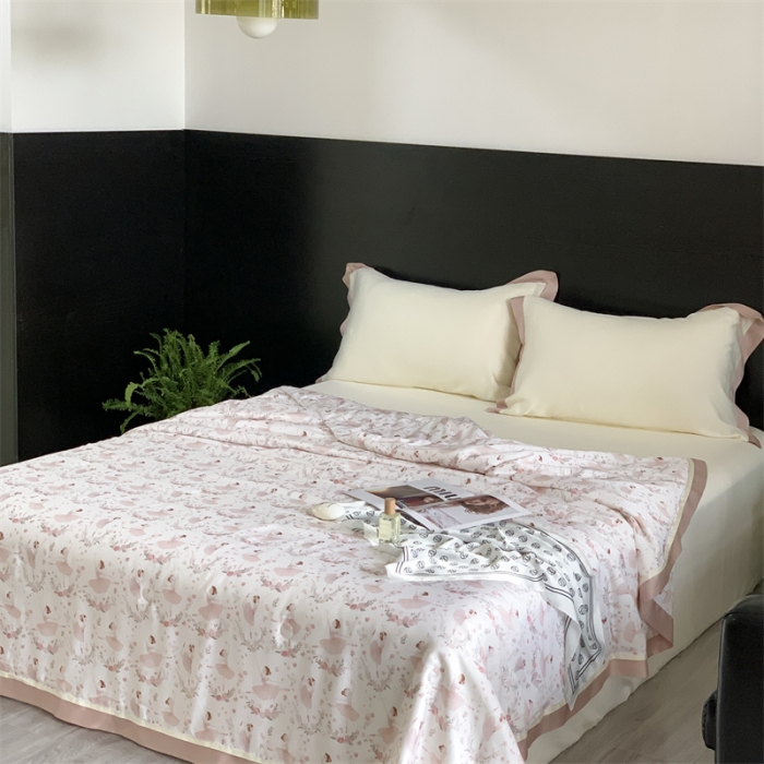 91家纺网 家纺一手货源 找家纺 汇庭 2023新款 雅丝系列夏被雅典娜