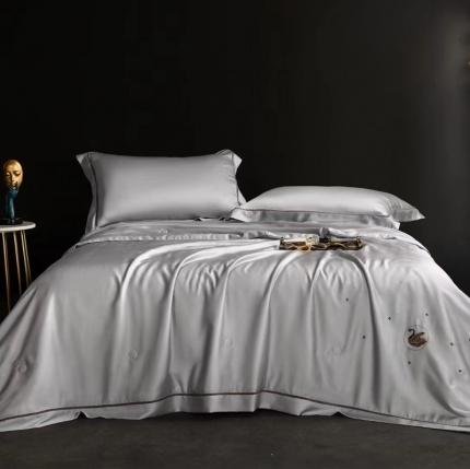 91家纺网 家纺一手货源 找家纺 （总）玖玖爱 2023新款夏被天鹅湖之夏