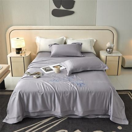 91家纺网 家纺一手货源 找家纺 头等舱 森氧丝A类莱赛尔55%大豆抗菌夏被（丽莎系列风格2) 丽莎薄雾灰