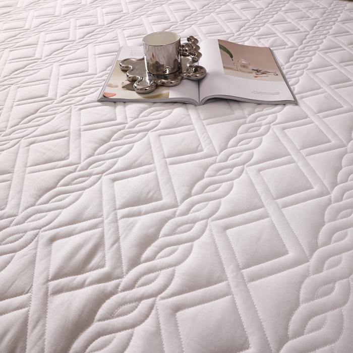 91家纺网 家纺一手货源 找家纺 豪选2025新款全棉防水床笠 纯白色