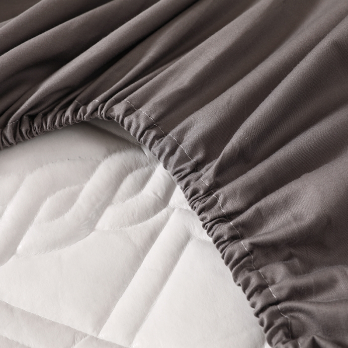 91家纺网 家纺一手货源 找家纺 豪选2025新款全棉防水床笠 雅致灰