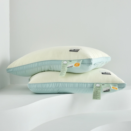 91家纺网 家纺一手货源 找家纺 2023新款 柔软舒睡云柔羽丝绒枕芯 酒店羽丝枕头3色 48*74cm