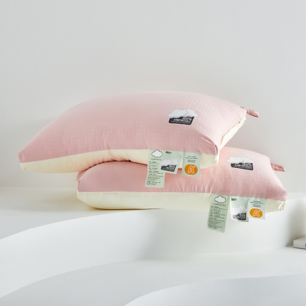 91家纺网 家纺一手货源 找家纺 2025新款 柔软舒睡云柔羽丝绒枕芯 酒店羽丝枕头3色 48*74cm