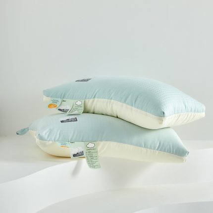 91家纺网 家纺一手货源 找家纺 2025新款 柔软舒睡云柔羽丝绒枕芯 酒店羽丝枕头3色 48*74cm