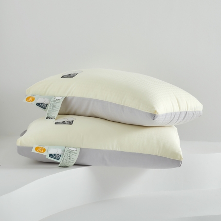 91家纺网 家纺一手货源 找家纺 2025新款 柔软舒睡云柔羽丝绒枕芯 酒店羽丝枕头3色 48*74cm