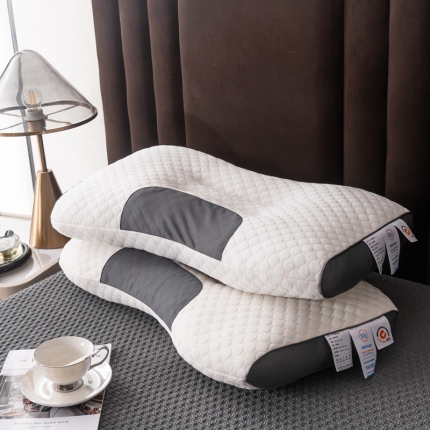 91家纺网 家纺一手货源 找家纺 轩琪家纺  2024新款spa针织棉3D按摩枕助睡眠枕头枕芯跑量枕芯