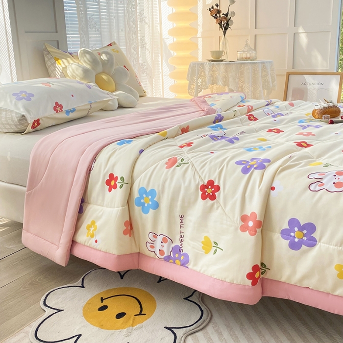 91家纺网 家纺一手货源 找家纺 (总)梦初语2023新疆棉花被子空调被夏季宿舍单人薄款夏凉被芯可机洗