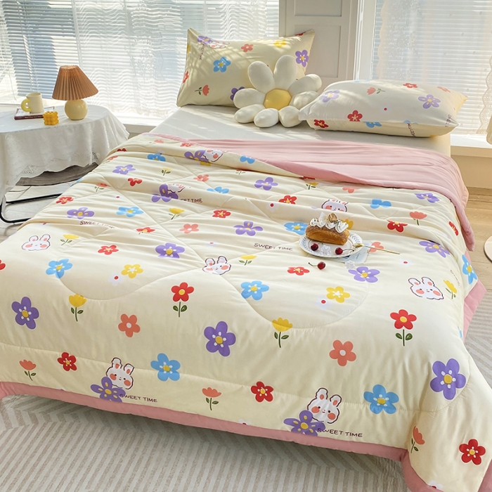 91家纺网 家纺一手货源 找家纺 (总)梦初语2023新疆棉花被子空调被夏季宿舍单人薄款夏凉被芯可机洗