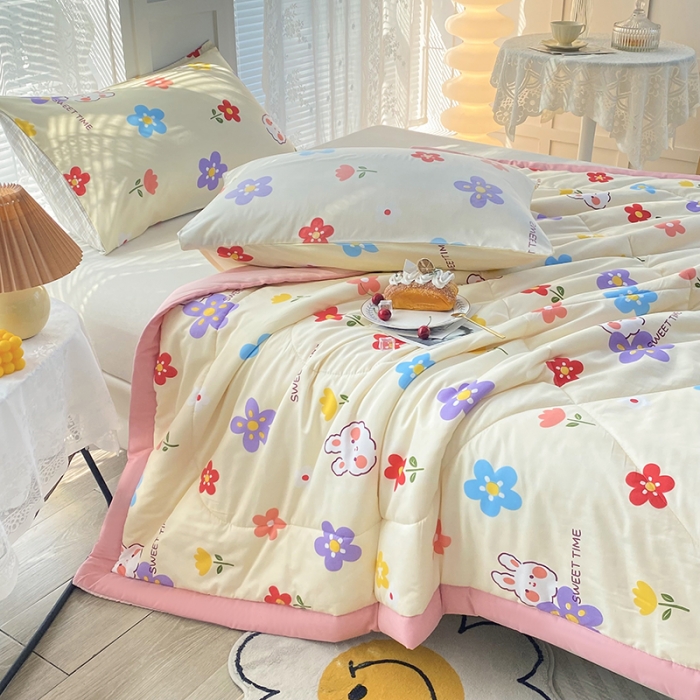 91家纺网 家纺一手货源 找家纺 (总)梦初语2023新疆棉花被子空调被夏季宿舍单人薄款夏凉被芯可机洗