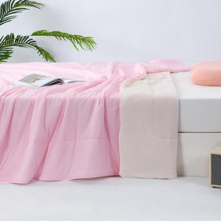 91家纺网 家纺一手货源 找家纺 （总）蓝冰家纺2023新款素色凉感丝夏被