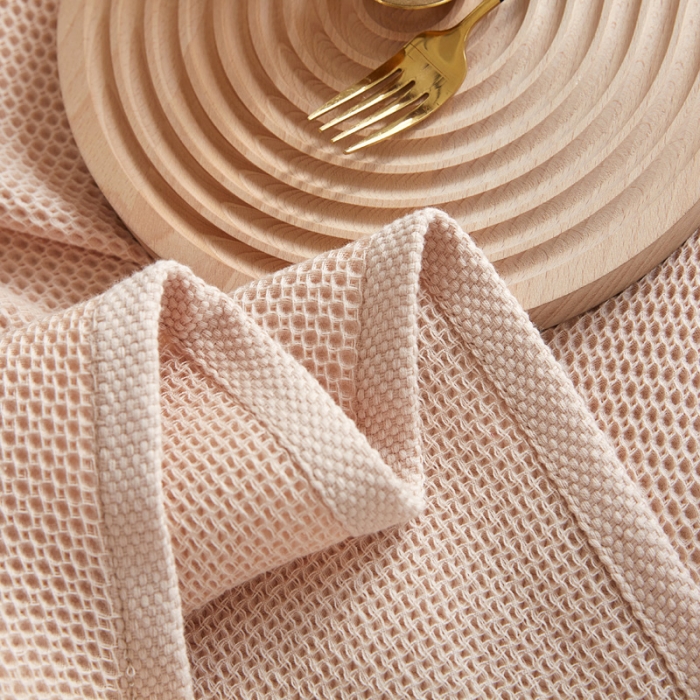 91家纺网 家纺一手货源 找家纺 乐家毛巾被2023新款蜂窝浴巾 茶白