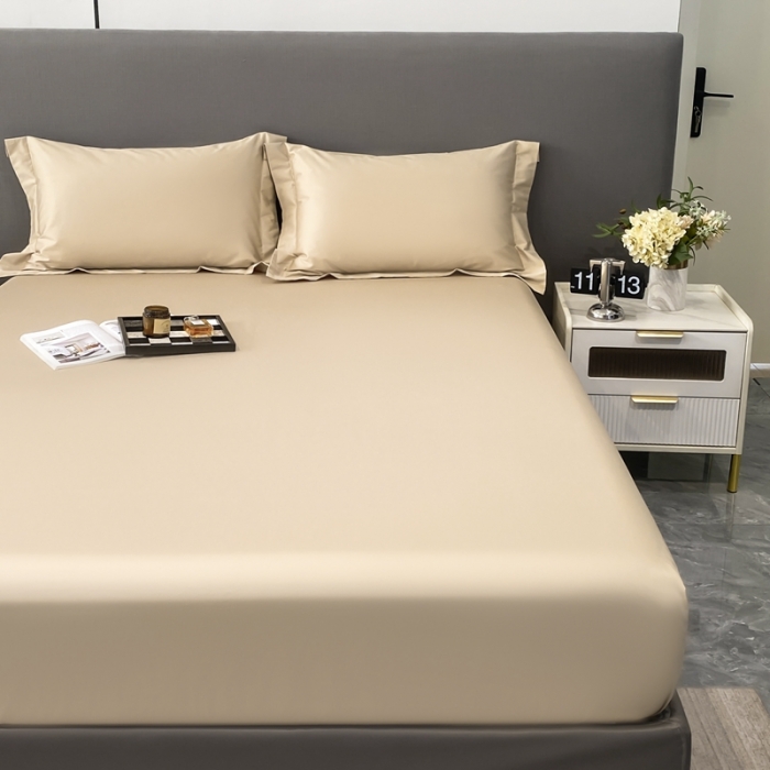 91家纺网 家纺一手货源 找家纺 好阁家纺2023新款100支全棉床笠 迷雾金