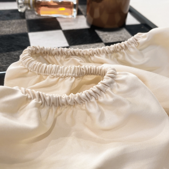 91家纺网 家纺一手货源 找家纺 好阁家纺2023新款100支全棉床笠 奶油芝芝