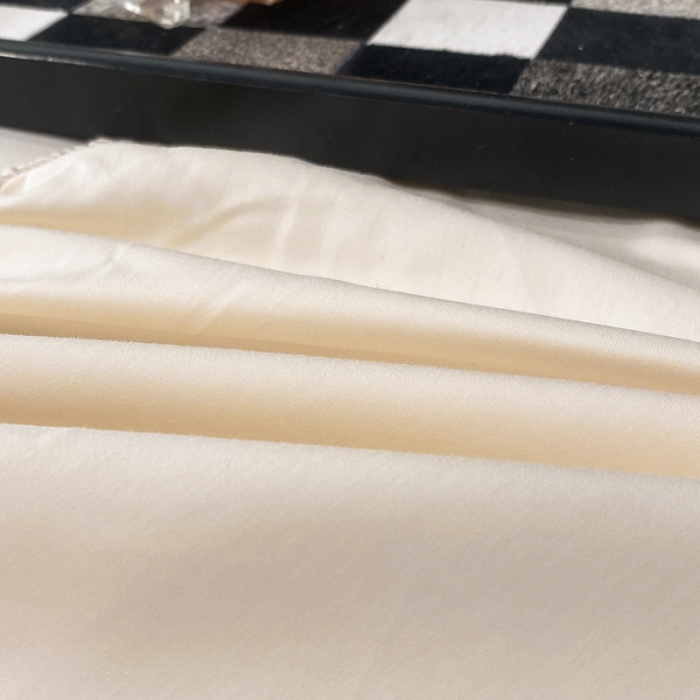 91家纺网 家纺一手货源 找家纺 好阁家纺2023新款100支全棉床笠 奶油芝芝