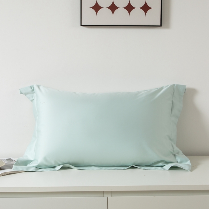 91家纺网 家纺一手货源 找家纺 好阁家纺2023新款100支全棉枕套 山水绿